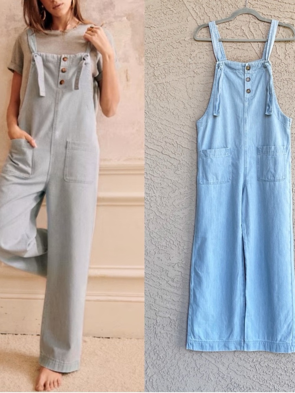 Sezane Cotton Overalls